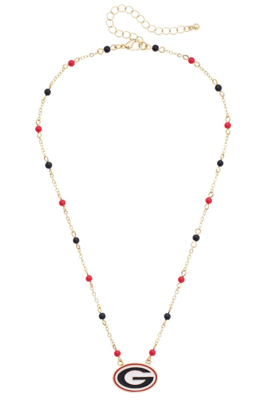 Georgia Bulldogs Logo Layering Necklace