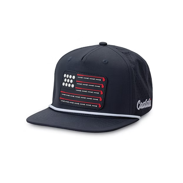 CADDIE CLUB FLAG PERFORMACE ROPE HAT - NAVY