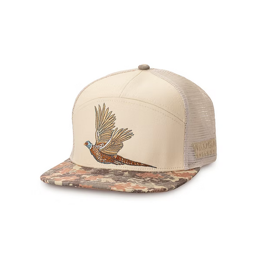 WILDGAME 7 PANEL CAMO BILL PHEASENT HAT - CAMO