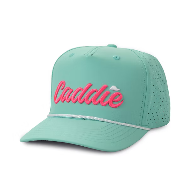 CADDIE PERFORMACE ROPE HAT - MINT/PINK