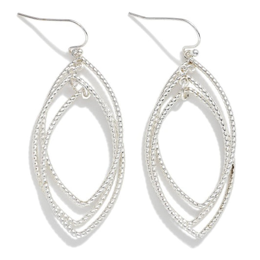SILVER ROPE EARRINGS