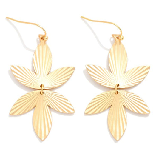 GOLD FLOWER EARRINGS