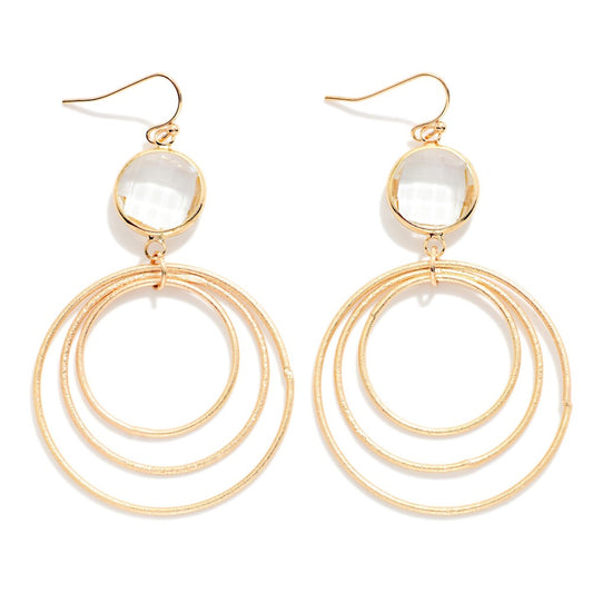 GLASS CRYSTAL EARINGS - CRYSTAL