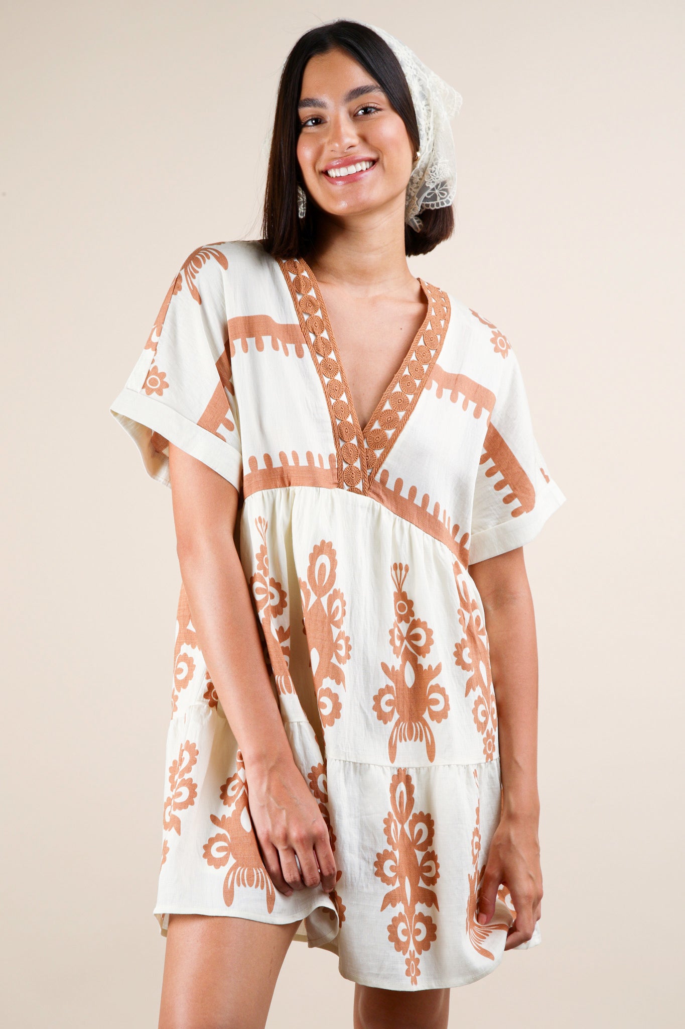 HATTIE DRESS- IVORY
