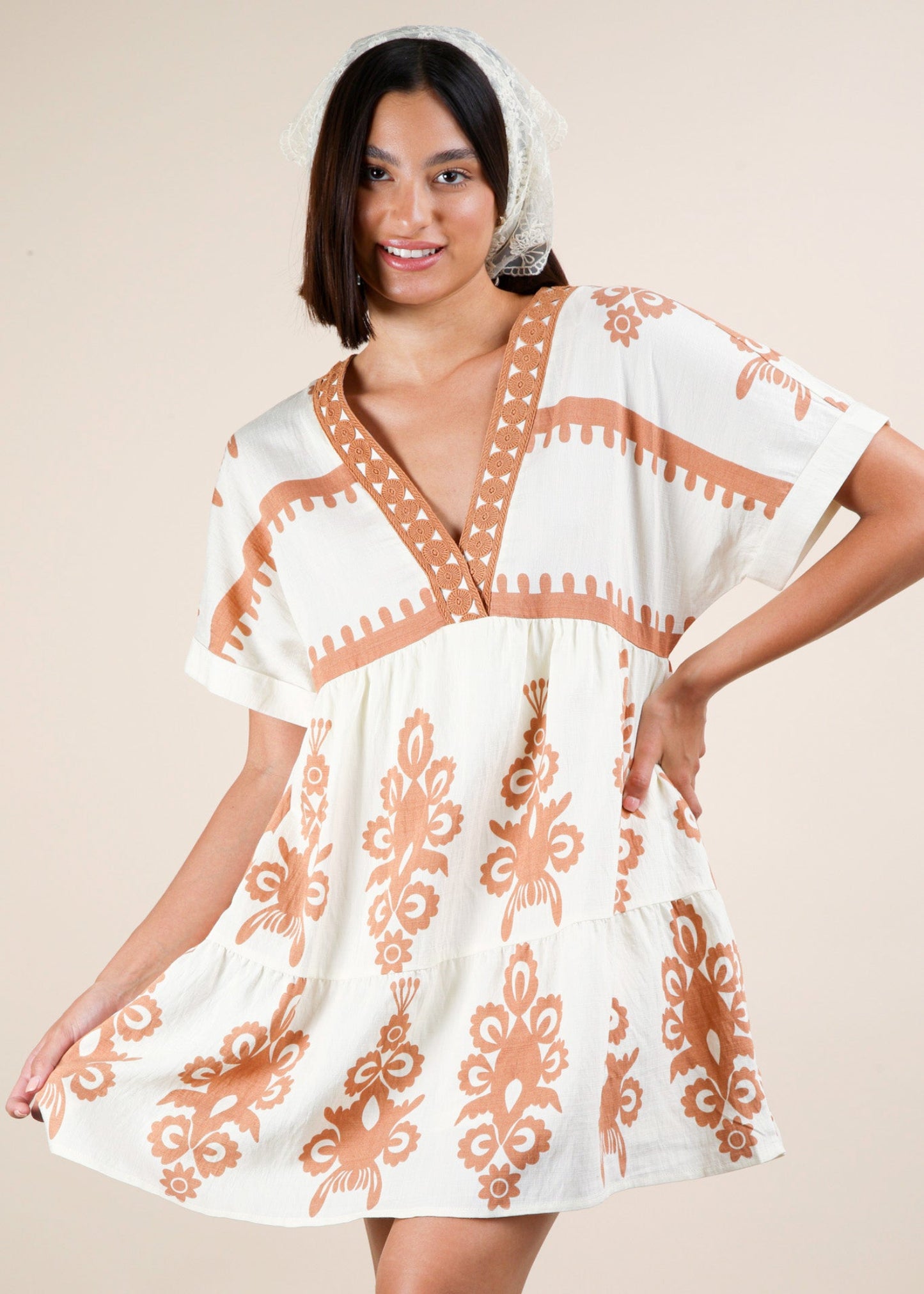 HATTIE DRESS- IVORY