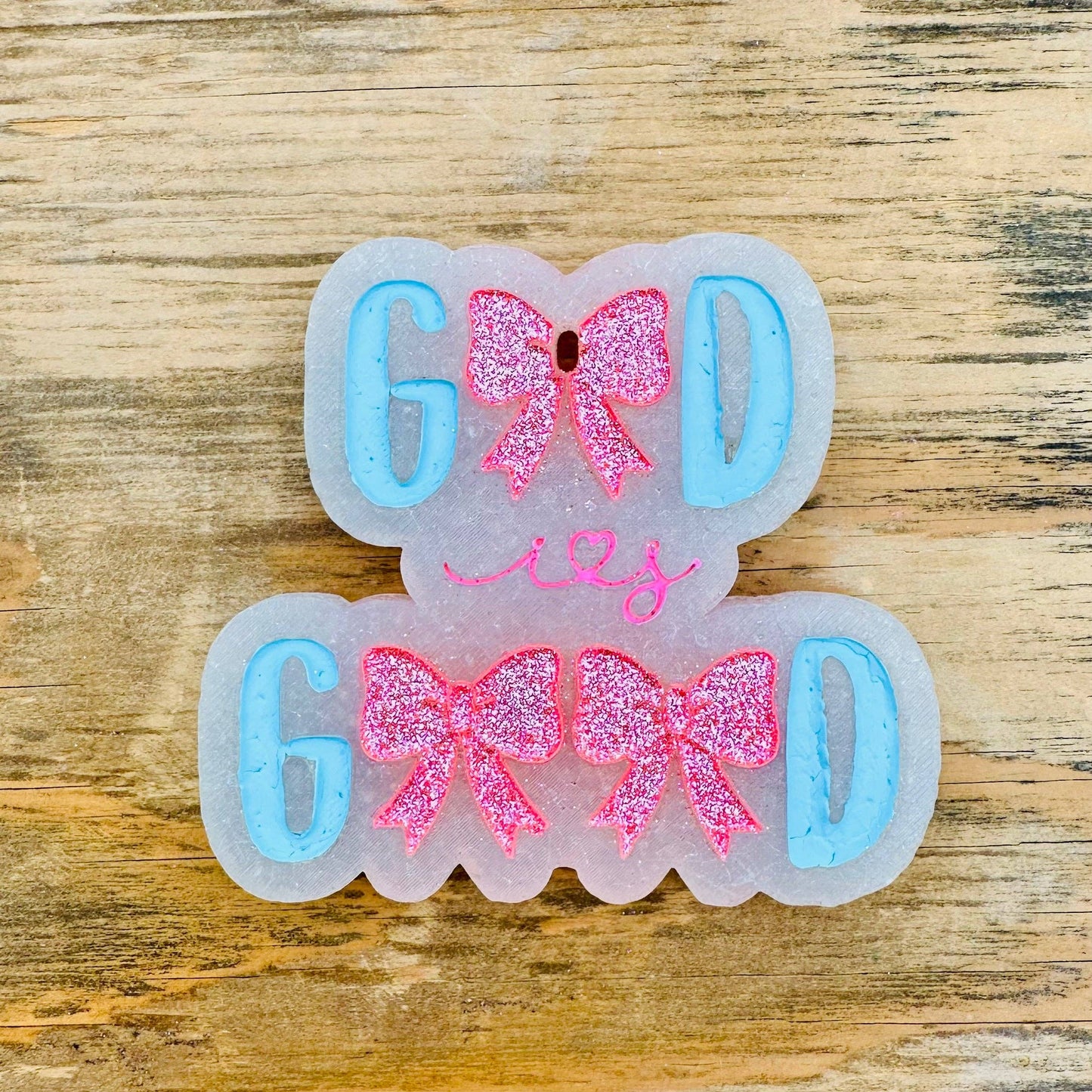 “God is Good” Car Freshie - Baja Cactus