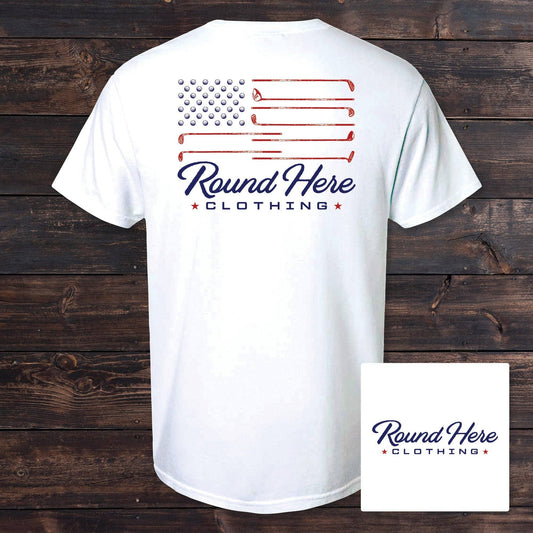 'Round Here Clothing Golf Flag