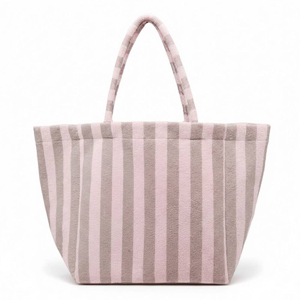 Striped Terry Tote Bag