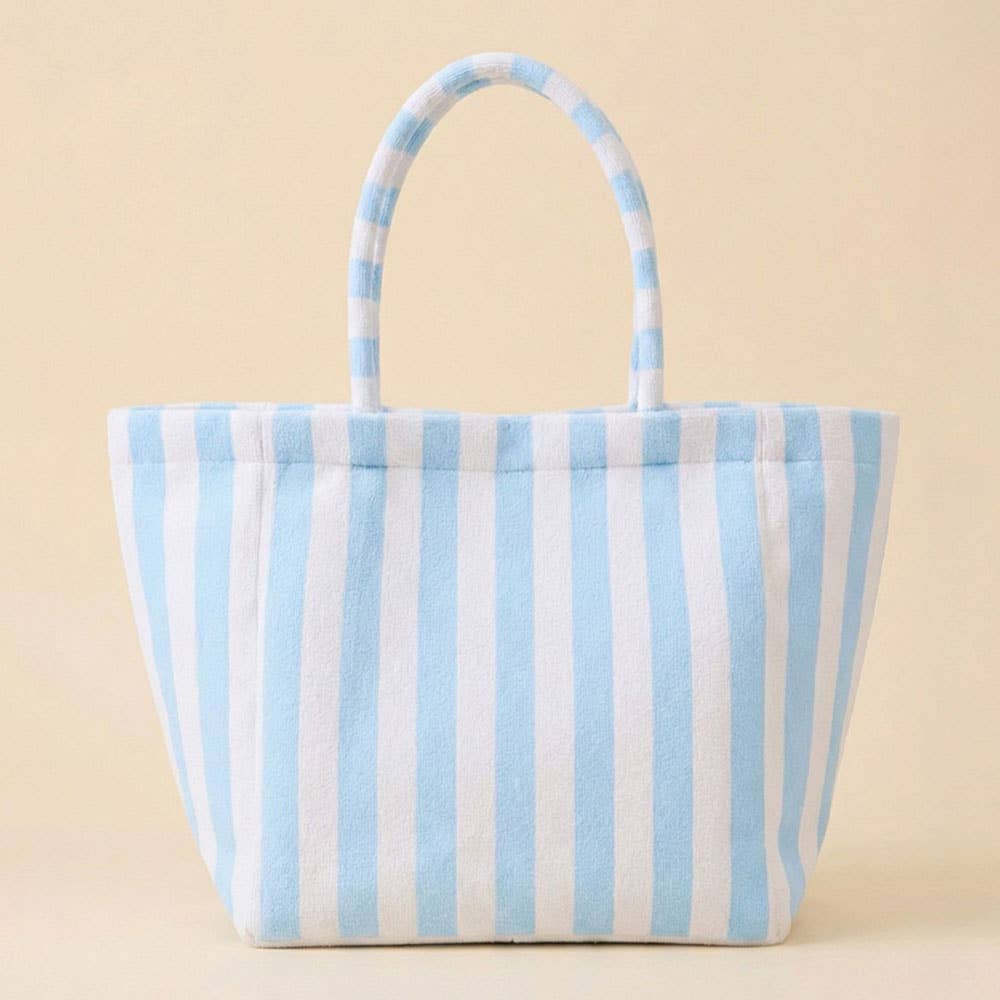 Striped Terry Tote Bag