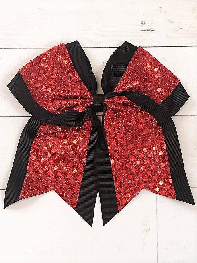 Sequin School Spirit Cheer Bow