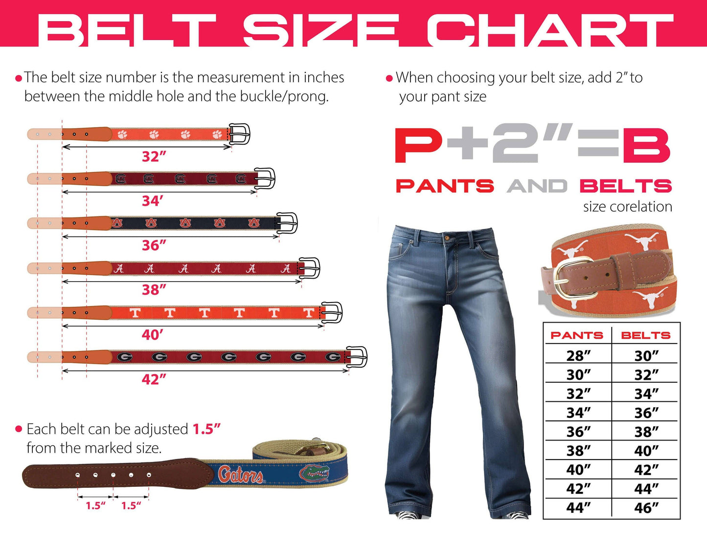 Alabama Crimson Tide Men's Collegiate Stadium Collection Woven Ribbon Belt.