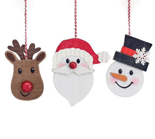 WOODEN CHARACTER SHAPE-ORNAMENTS