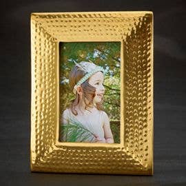 Gilded Hammered Frame 4x6