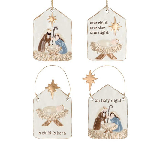 DIVINE NIGHT HOLY FAMILY-ORNAMENT