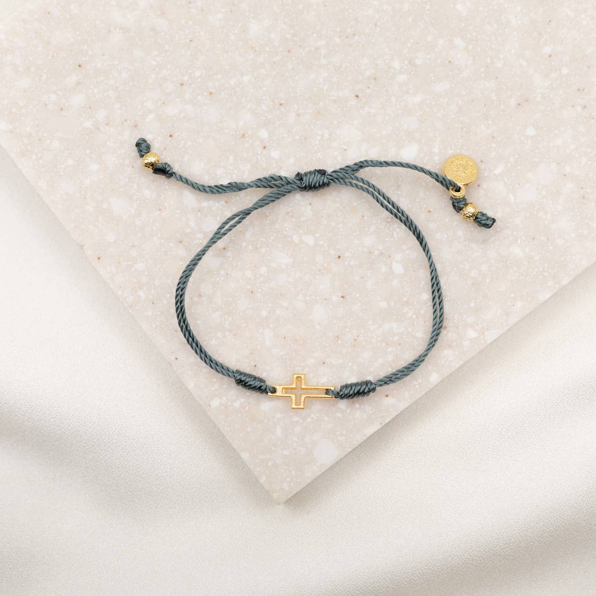 Filled by Faith Bracelet - Black / Gold