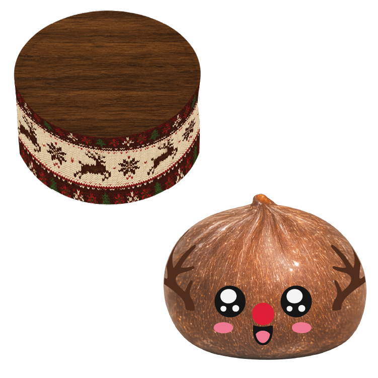 Fun Doh Christmas Dumpling Squishy Toy Holiday