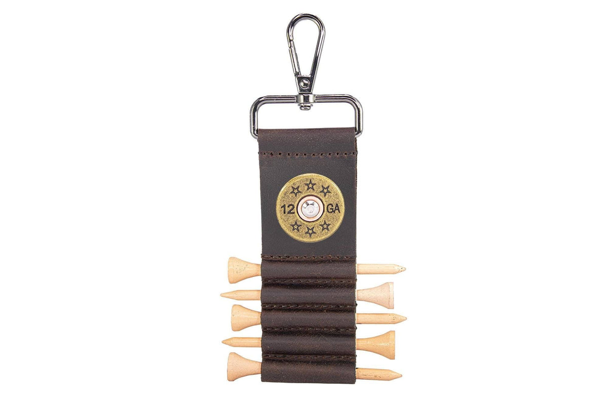 Shotshell Leather Golf Ball and Tee Holder