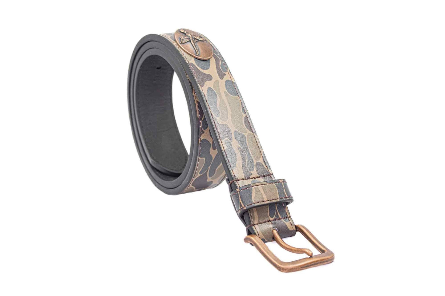 Shotshell Old School Camo Leather Belt