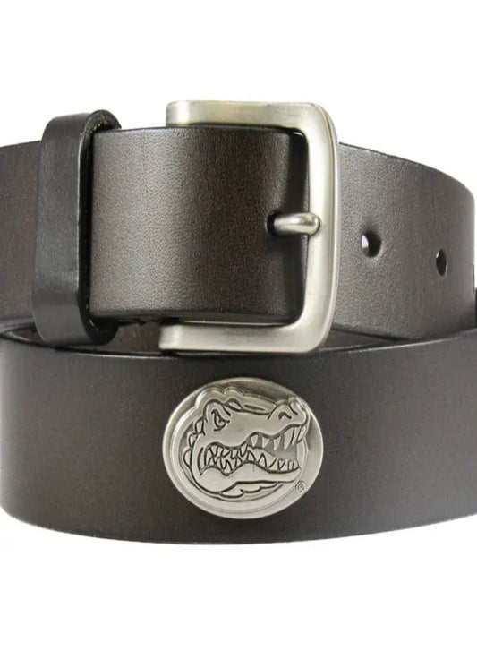 BELT-UFL UNIVERSITY OF FLORIDA GATOR LEATHER