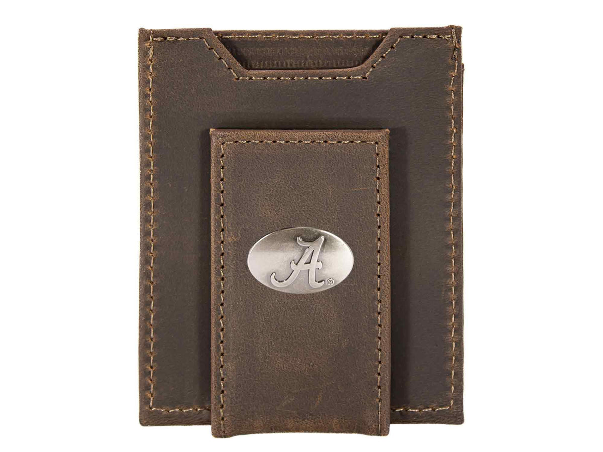 Alabama Crimson Tide  Magnetic Front Pocket Leather Wallet