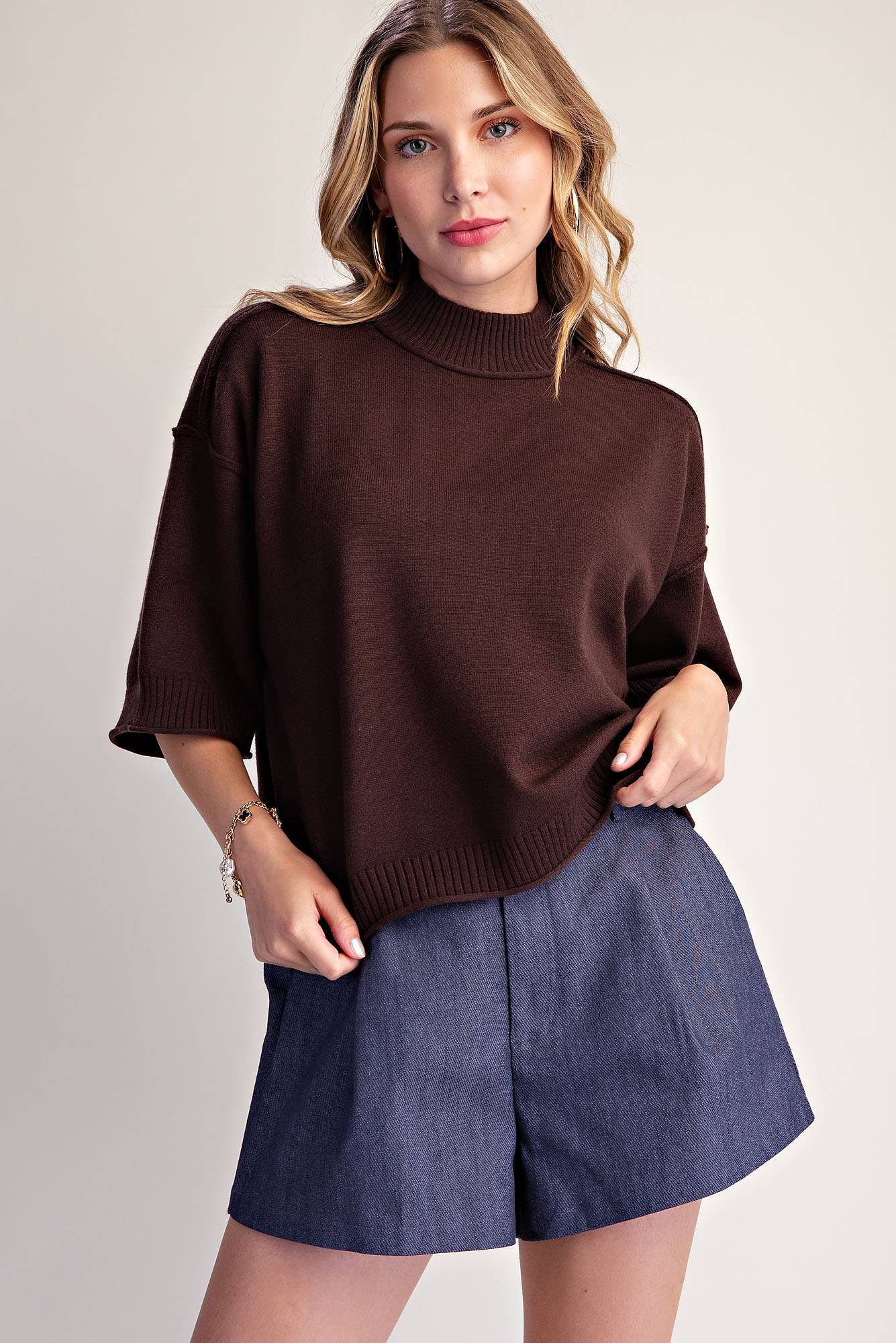 CARTER MOCK NECK SWEATER