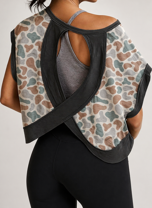 Camo Cross-Back Shirt