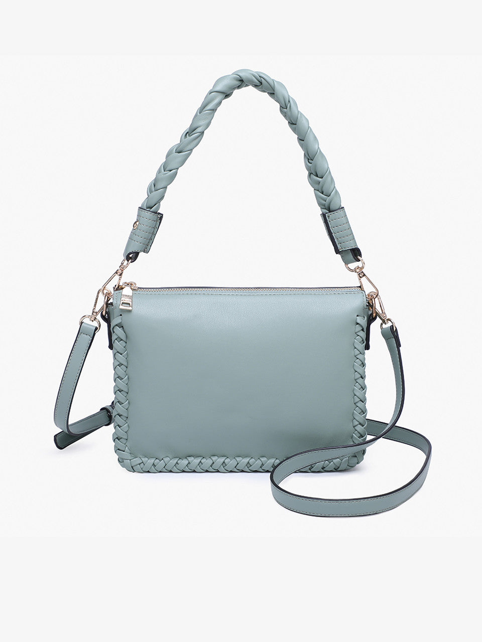 Judith Whipstitch Shoulder Bag in Dark Jade