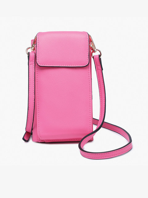 NATALIE CROSSBODY/WALLET IN BUBBLEGUM