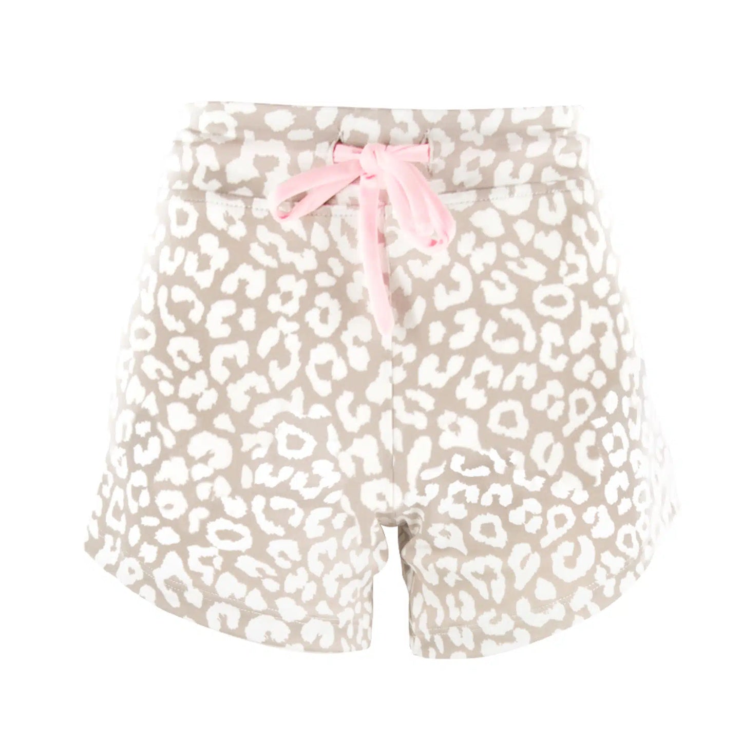Taupe Leopard Pajama Shorts | Beige Animal PJ Bottoms