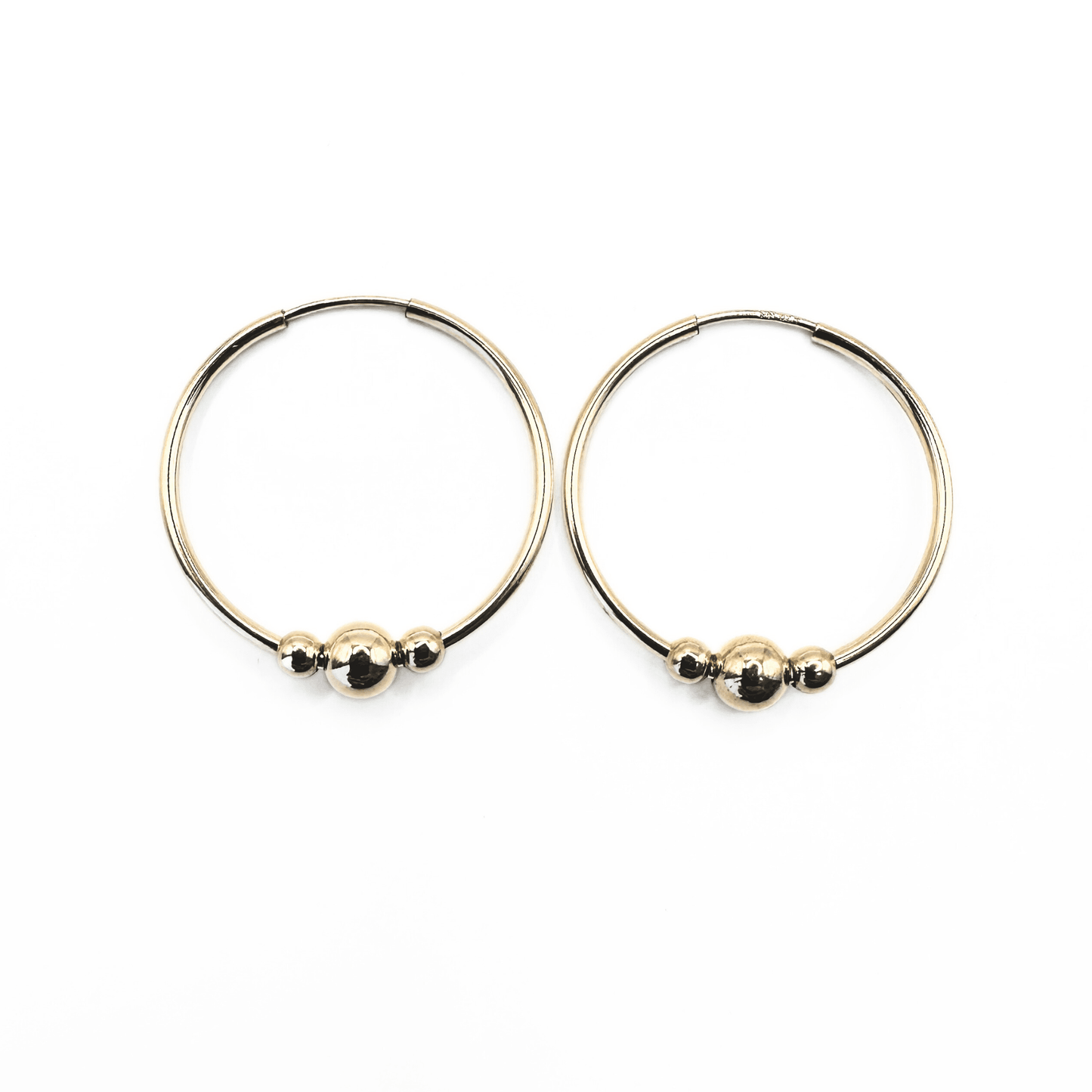 Endless Summer 3 Gold on Gold Hoop Earrings