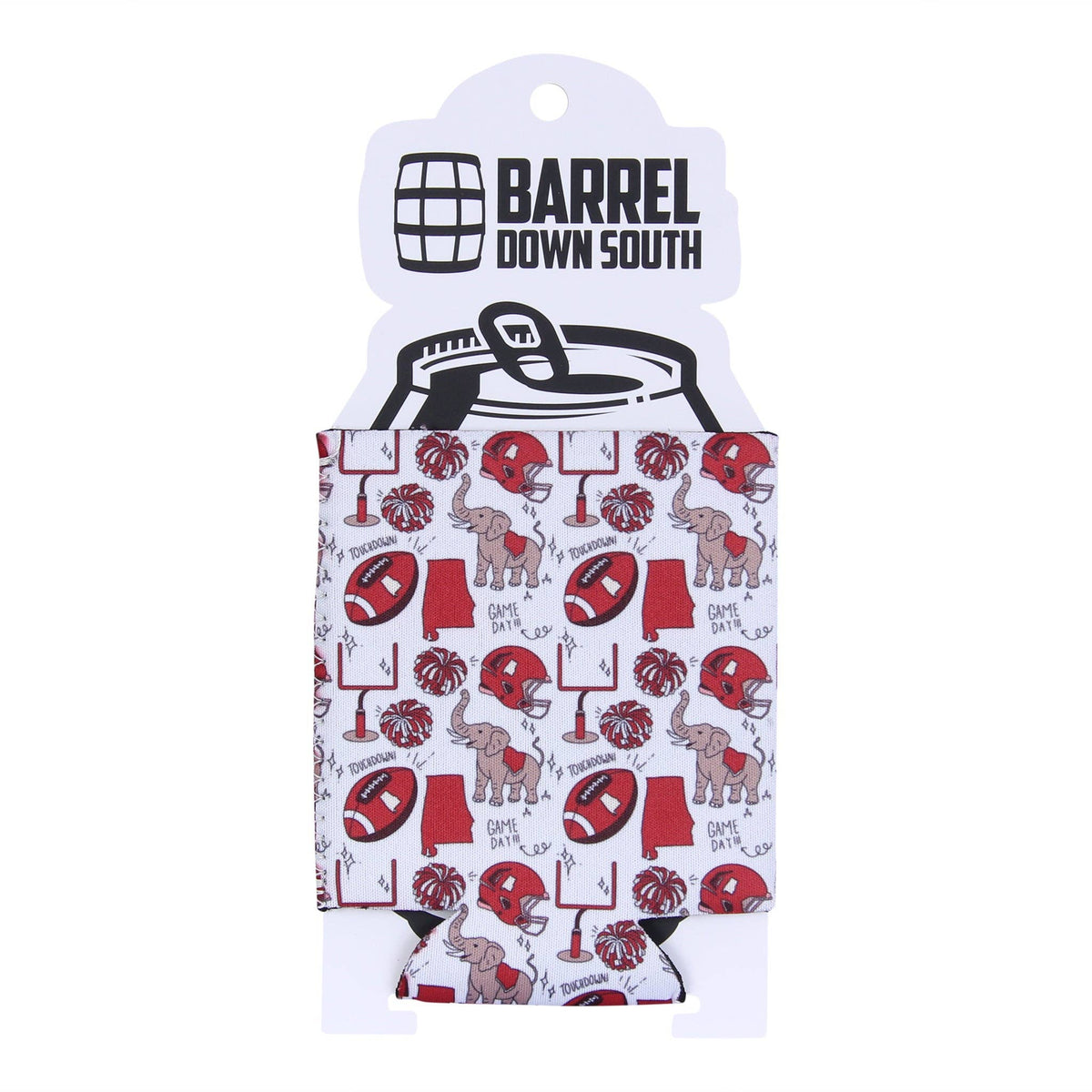 AL Elephant Game Day Pattern Can Cooler