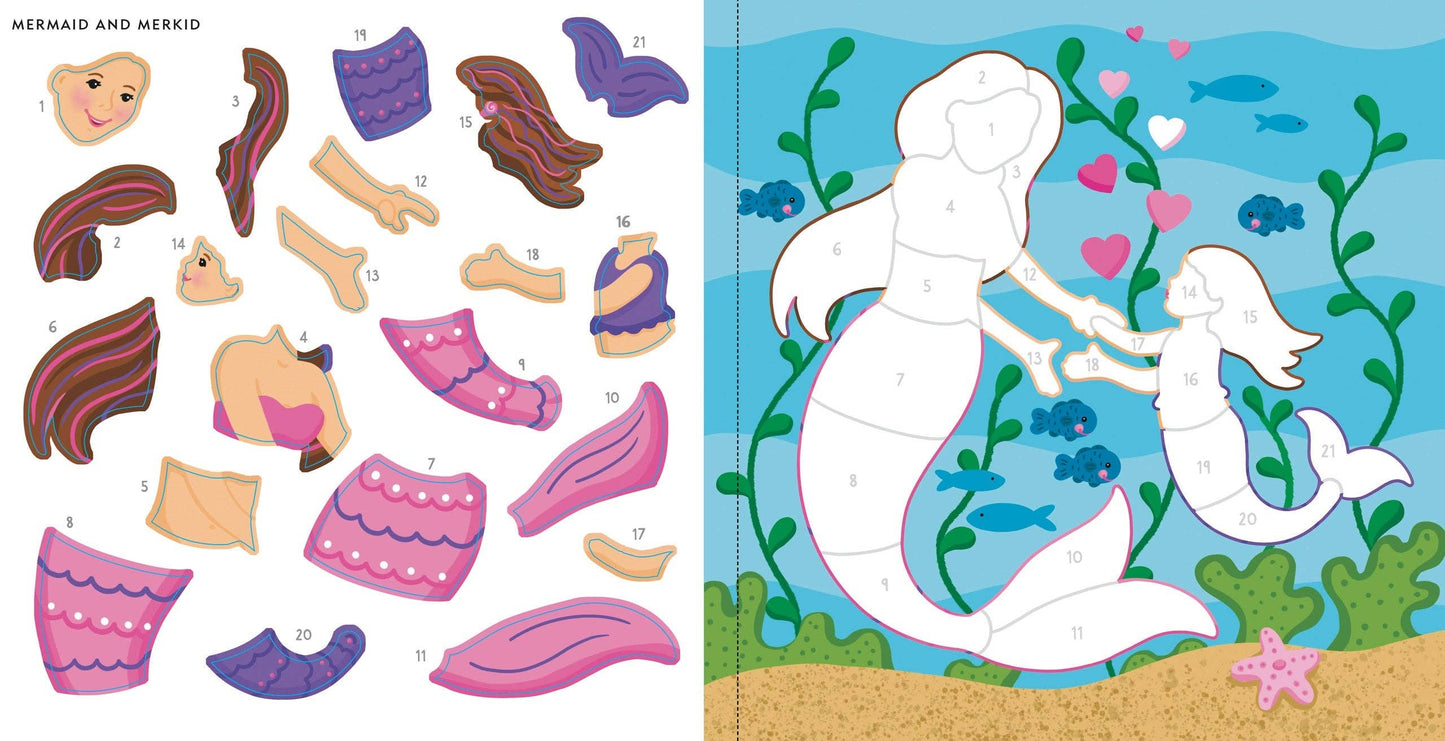 My First Color-by-Sticker Book -- Mermaids & More
