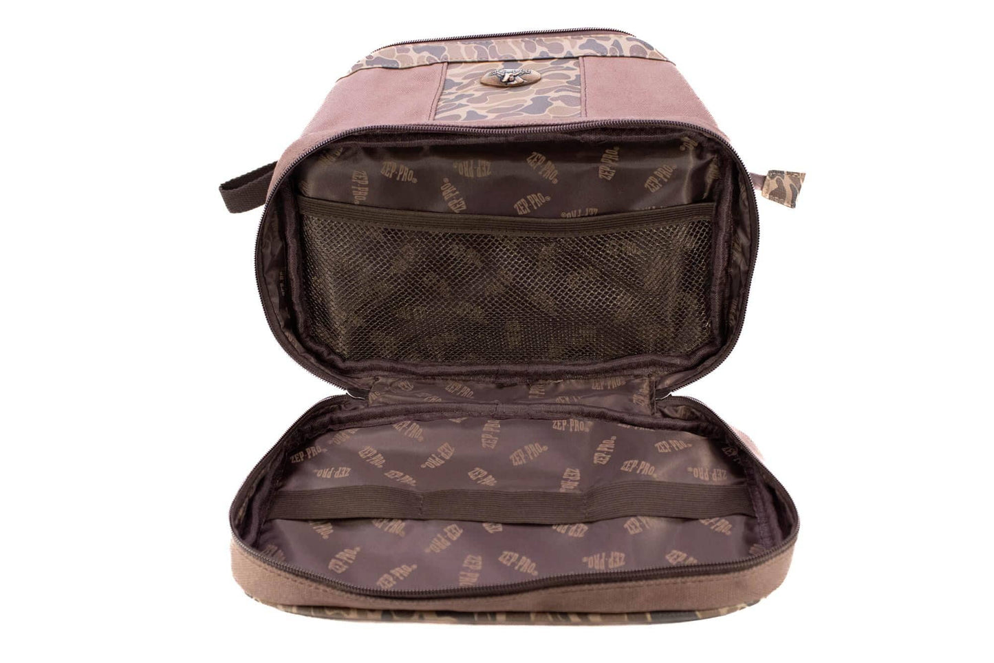 Lab Brown Waxed Canvas Old School Camo Men's Toiletry Dopp Bag.