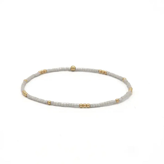 2mm Newport SILVER + Gold Filled Waterproof Bracelet