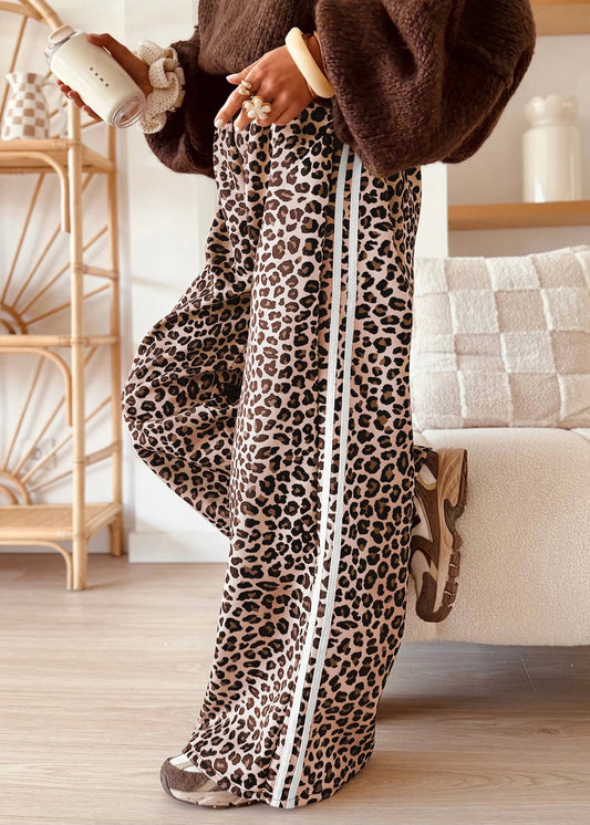 LEOPARD STRIPE PANTS