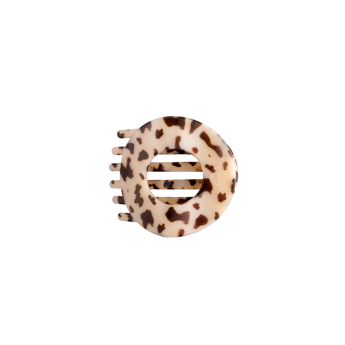 Blonde Tortoise | Small | Flat Open Circle Hair Clip