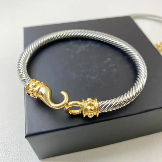 Elegant Adjustable Bracelet - gold