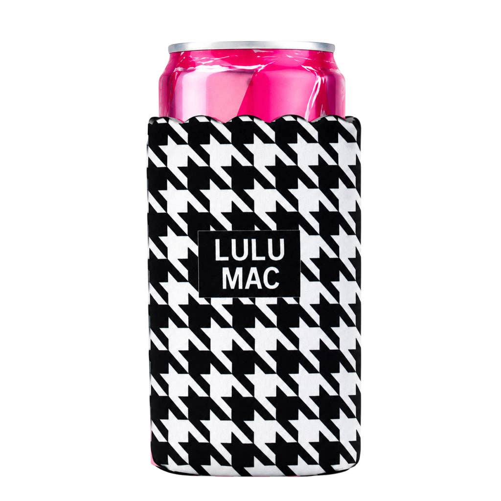 Slim Can Koozie Houndstooth