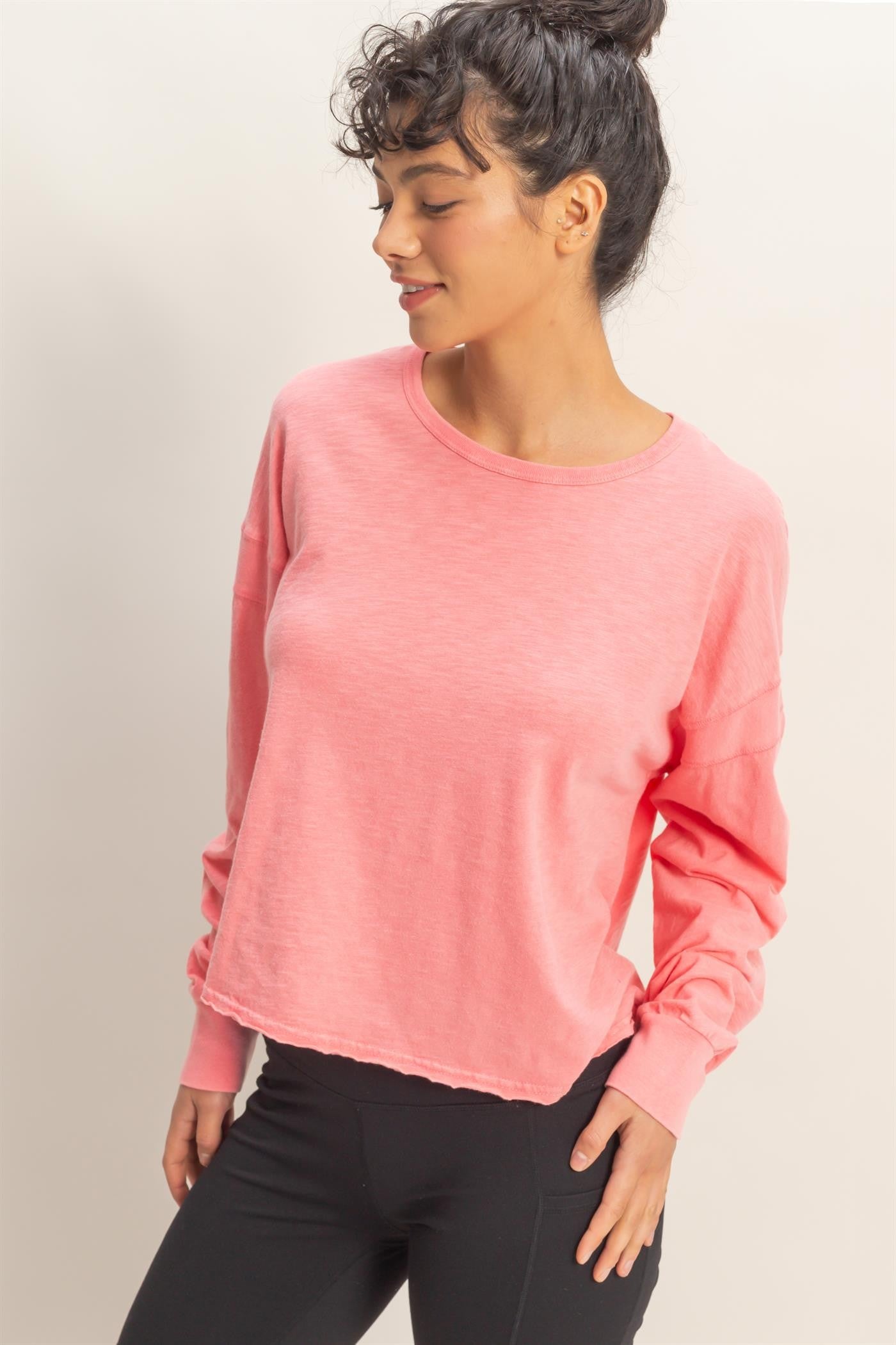 COLBIE TOP - TAFFY PINK