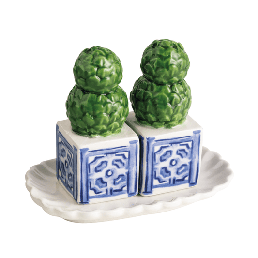 TOPIARY SALT AND PEPPER SET