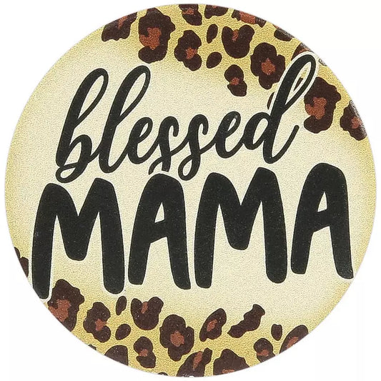 CAR COASTERS - BLESSED MAMA