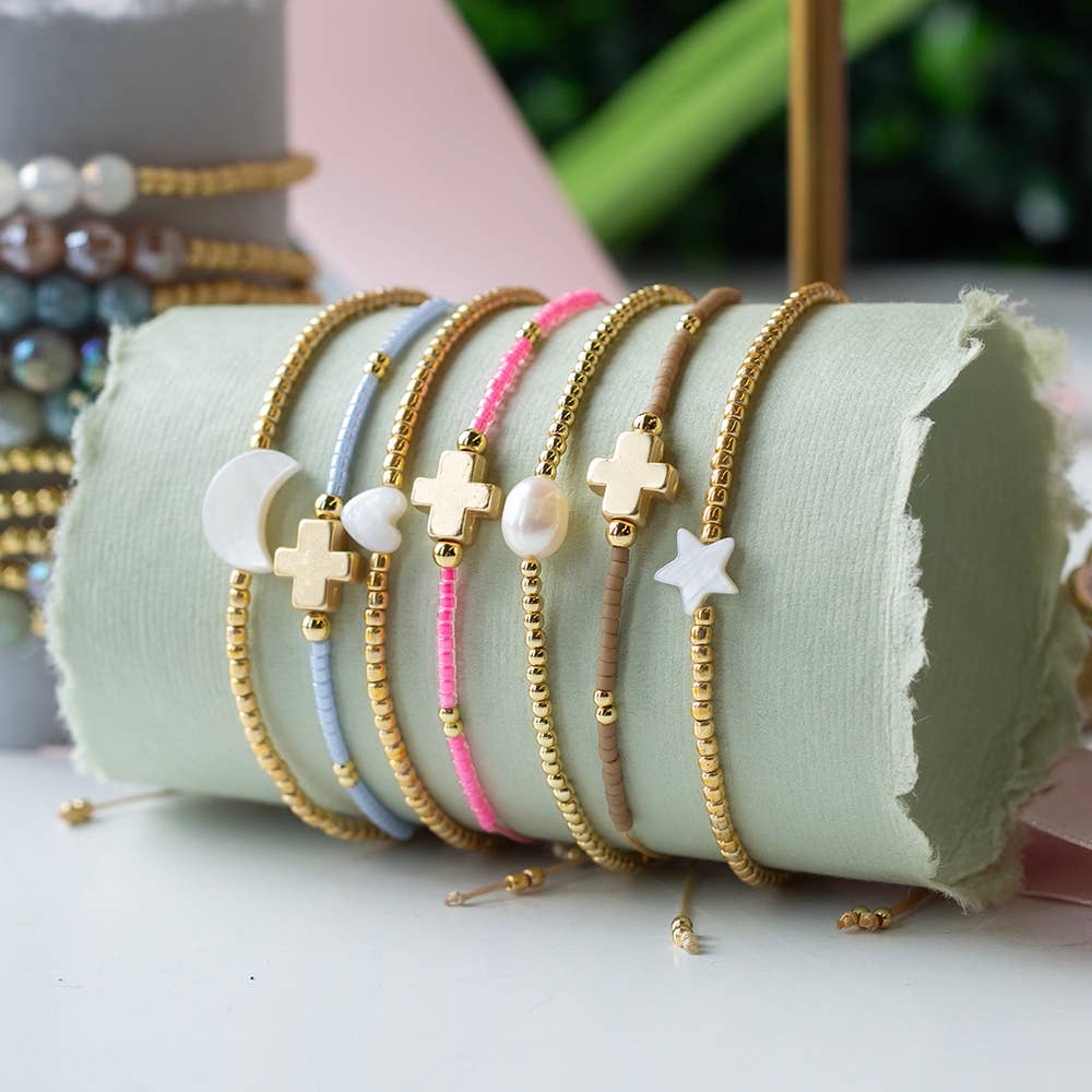 Intentions Cord Bracelet-Cross, Inspirational Gift Jewelry