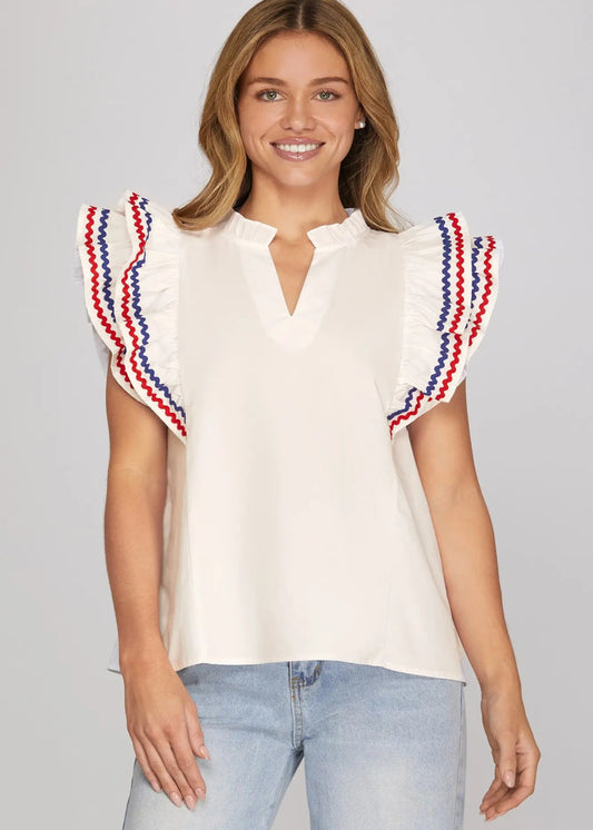 LILLY TOP - OFF WHITE