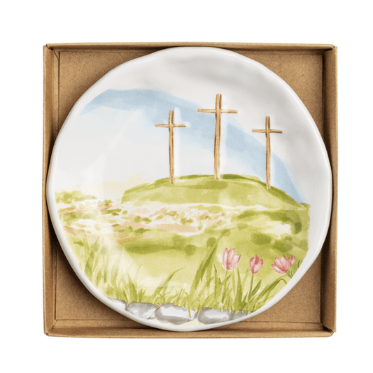 TRIPLE CROSS TRINKET DISH