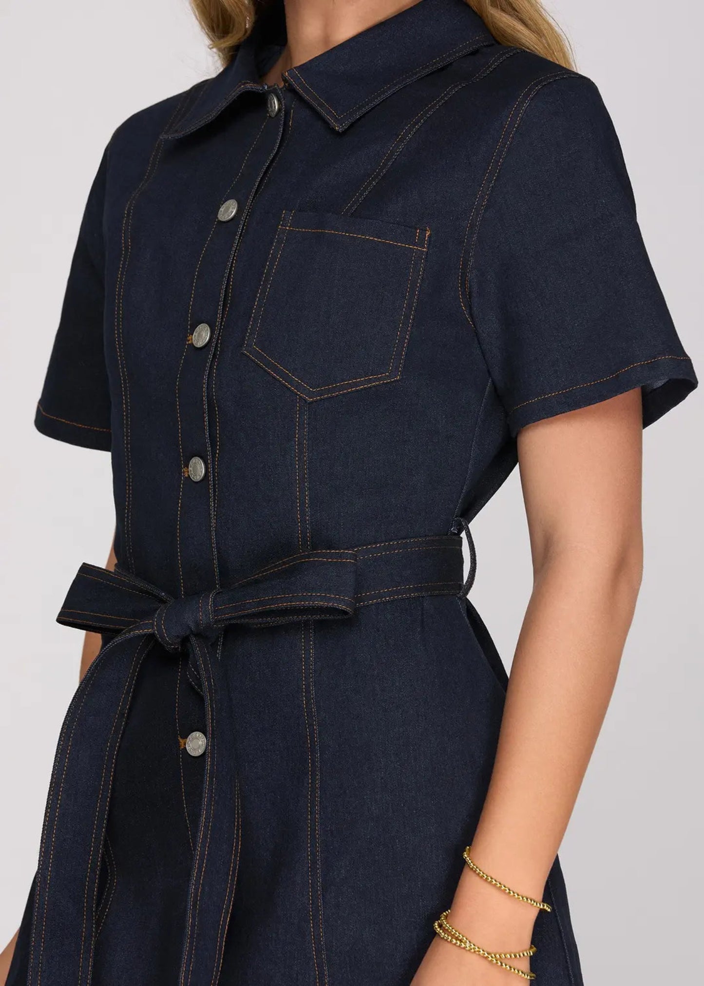 MADELYN DENIM DRESS
