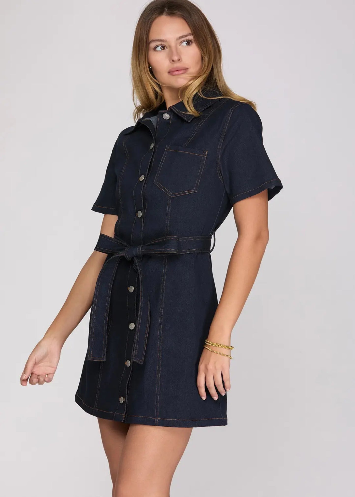 MADELYN DENIM DRESS