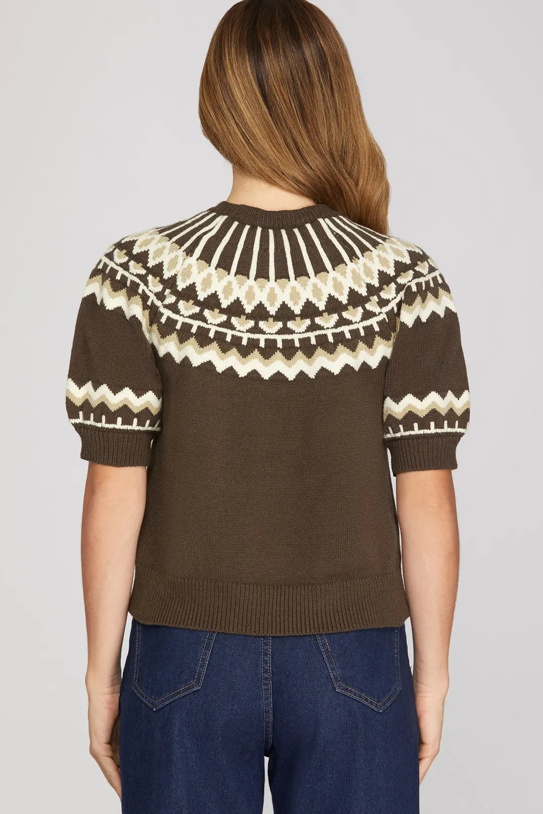 MARCIE TOP - BROWN
