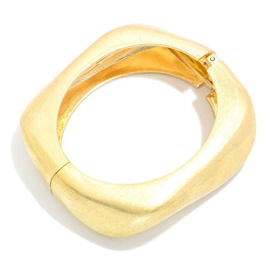 GOLD CHUNKY BANGLE BRACELET