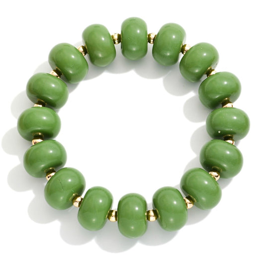 CHUNKY ACETATE DISK BRACELET