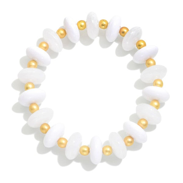 Candy Stone Beaded Stretch Bracelet